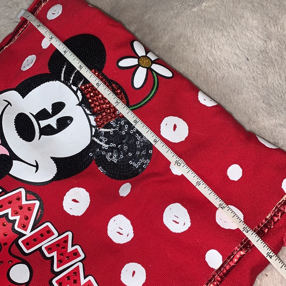 Disney Minnie Mouse Red Messenger Bag w/ Adjustable Strap - Picture 14 of 15